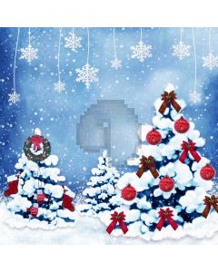 Gift Snowflake Computer Printed Photography Backdrop ABD-015