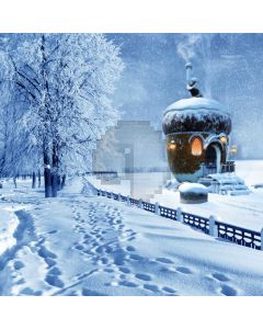 Tree Snow Sky Computer Printed Photography Backdrop ABD-017