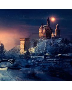 Building Light Snow Computer Printed Photography Backdrop ABD-024