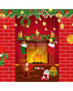 Stove Fire Sock Gift Computer Printed Photography Backdrop ABD-028