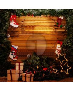Sock Tree Gift Star Computer Printed Photography Backdrop ABD-050