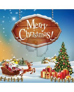 Santa Claus Reindeer Gift Tree Computer Printed Photography Backdrop ABD-052