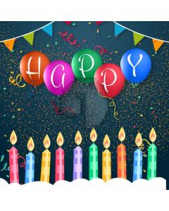 Candle Flag Balloon Computer Printed Photography Backdrop ABD-075