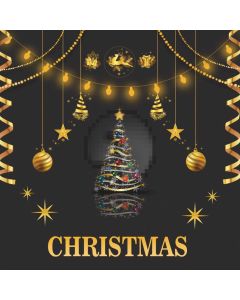 Star Christmas Tree Bell Computer Printed Photography Backdrop ABD-076