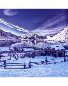Mountain Snow Computer Printed Photography Backdrop ABD-077