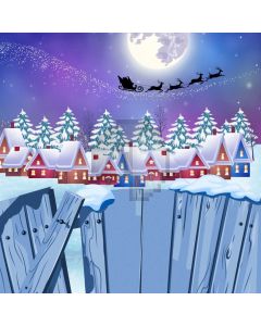 Tree Snow Reindeer Computer Printed Photography Backdrop ABD-110