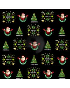 Santa Christmas Tree Bell Computer Printed Photography Backdrop ABD-128