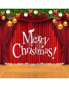 Curtain Bell Mistletoe Computer Printed Photography Backdrop ABD-135