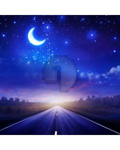 Moon Star Road Cloud Computer Printed Photography Backdrop ABD-136
