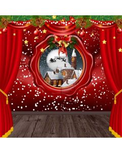 Snow Mistletoe Garland Computer Printed Photography Backdrop ABD-148