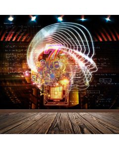 Brain Number Footlight Computer Printed Photography Backdrop ABD-156