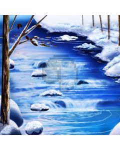 Snow River Wood Computer Printed Photography Backdrop ABD-166