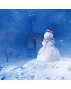 Snowman Snow Tree Computer Printed Photography Backdrop ABD-188
