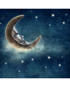 Moon Star Galaxy Computer Printed Photography Backdrop ABD-189