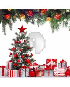 Christmas Tree Star Gift Mistletoe Computer Printed Photography Backdrop ABD-200