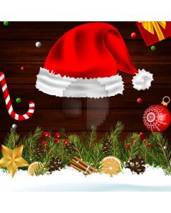 Hat Mistletoe Gift Bell Computer Printed Photography Backdrop ABD-218
