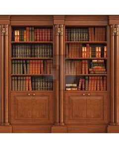 Bookshelf Book Computer Printed Photography Backdrop ABD-227