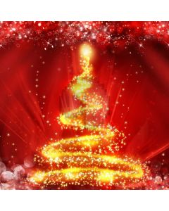 Christmas Tree Red Lightspot Computer Printed Photography Backdrop ABD-235