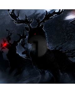 Reindeer Night Snow Computer Printed Photography Backdrop ABD-246