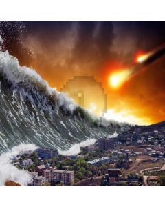 Planet Flood House Computer Printed Photography Backdrop ABD-259