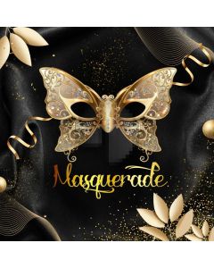 Mask Leaves Bell Computer Printed Photography Backdrop ABD-269
