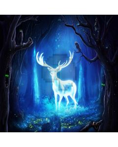 Deer Darkness Tree Computer Printed Photography Backdrop ABD-293