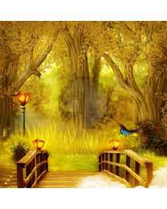 Bridge Meadow Computer Printed Photography Backdrop ABD-297