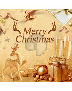 Stag Christmas Ball Computer Printed Photography Backdrop ABD-319