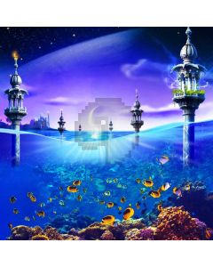 Seaanimal Coral Computer Printed Photography Backdrop ABD-328
