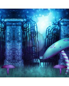 Mushroom Door Computer Printed Photography Backdrop ABD-348