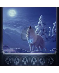 Wolf Snow Arch Computer Printed Photography Backdrop ABD-354