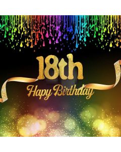 Party Birthhday Colors Computer Printed Photography Backdrop ABD-369