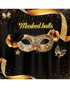 Mask Masquerade Computer Printed Photography Backdrop ABD-370