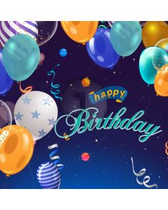 Balloon Birthday Computer Printed Photography Backdrop ABD-378