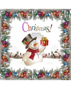 Christmas Snowman Gift Computer Printed Photography Backdrop ABD-404