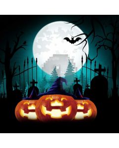 Bat Pumpkin Door Coffin Computer Printed Photography Backdrop ABD-411