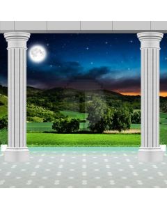 Moon Arch Farmland Computer Printed Photography Backdrop ABD-418