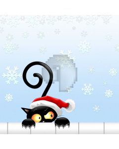 Cat Halloween Snow Computer Printed Photography Backdrop ABD-424