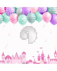 Birthday Balloon Buildings Computer Printed Photography Backdrop ABD-426