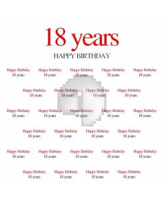 Birthday 18 Years Computer Printed Photography Backdrop ABD-430
