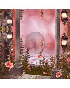 Light Pillar Flower Computer Printed Photography Backdrop ABD-433