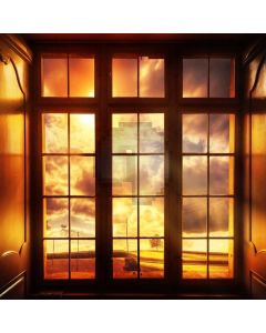Sunset Window Light Computer Printed Photography Backdrop ABD-450
