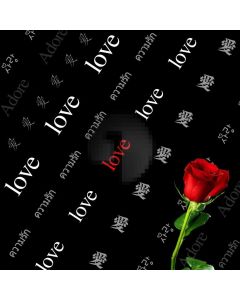 Love Rose Computer Printed Photography Backdrop ABD-455