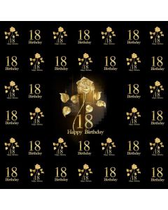 Birthday Rose Computer Printed Photography Backdrop ABD-456