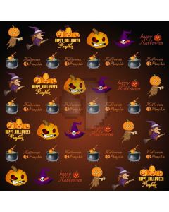 Halloween Hat Computer Printed Photography Backdrop ABD-482
