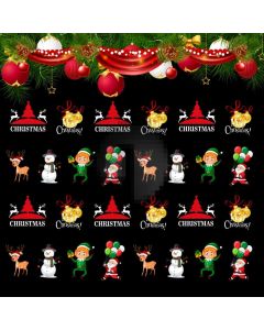 Bell Cedar Snowman Computer Printed Photography Backdrop ABD-491