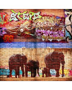 Graffiti Animal Computer Printed Photography Backdrop ABD-496