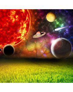 Shooting Star Galaxy Computer Printed Photography Backdrop ABD-527