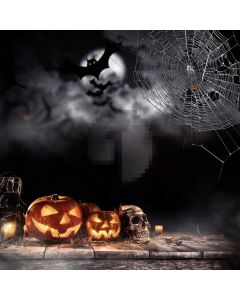 Halloween Pumpkin Computer Printed Photography Backdrop ABD-528