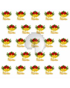 Christmas Bell Mistletoe Computer Printed Photography Backdrop ABD-531